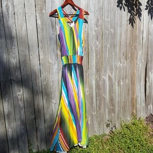 Claude Brown | Striped Dress